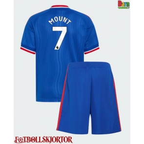 Manchester United Mason Mount #7 Borta Kläder Barn 2026-27 Kortärmad (+ Korta byxor)